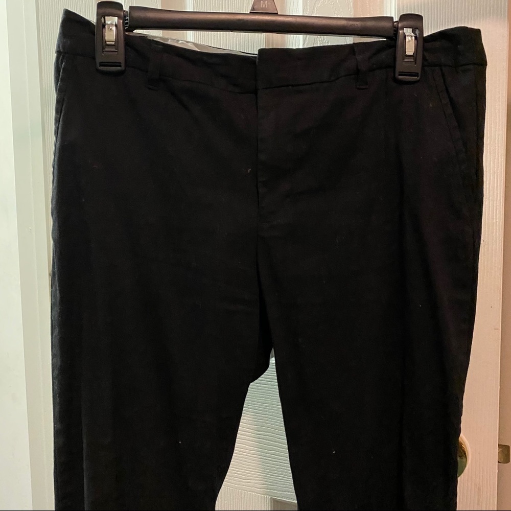 Black Casual Tapered Chinos Pants